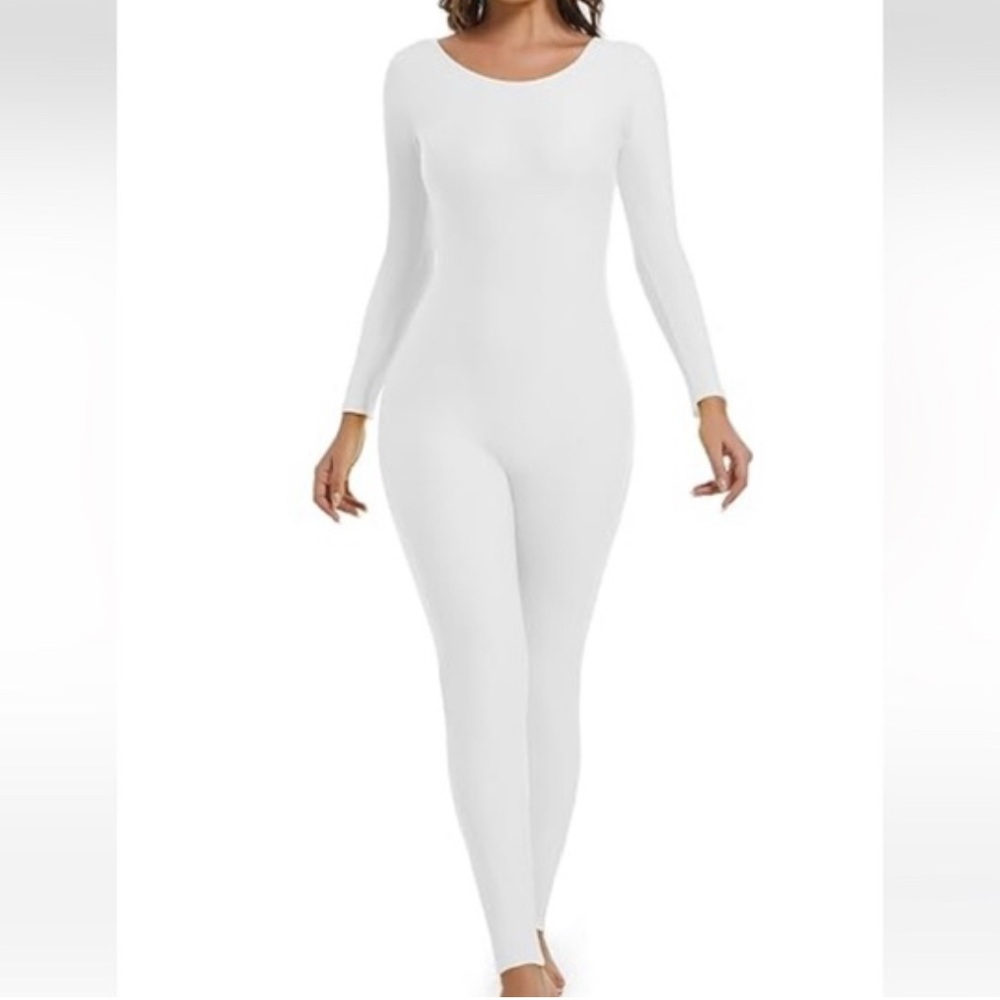 Snatched All Body White Long Sleeve Bodysuit